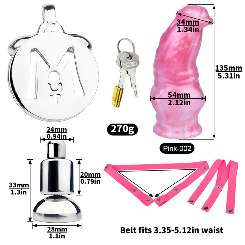 Cock Block Device With Monster Dildo - Image 7