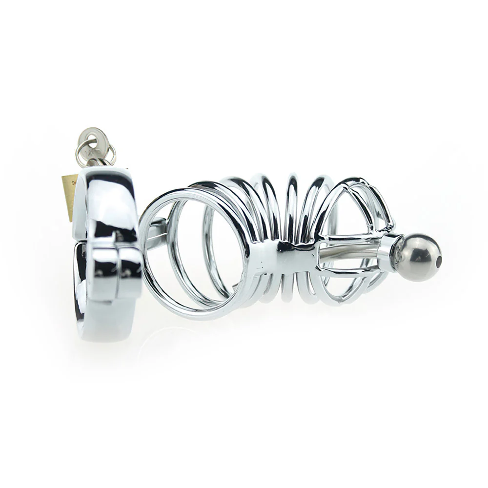 Cock Cage With Catheter (3 Rings) - Image 2