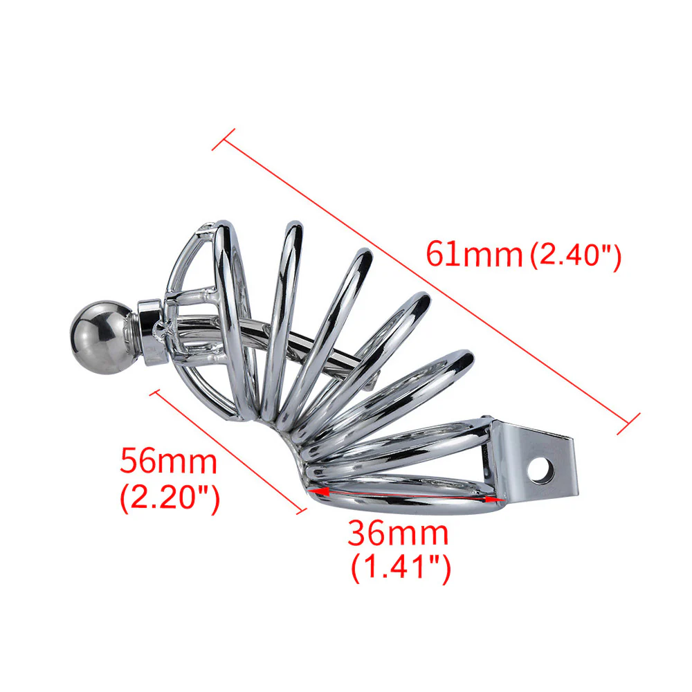 Cock Cage With Catheter (3 Rings) - Image 3