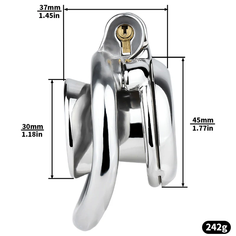 Flat & Inverted Cocoon Penis Chastity Device - Image 4