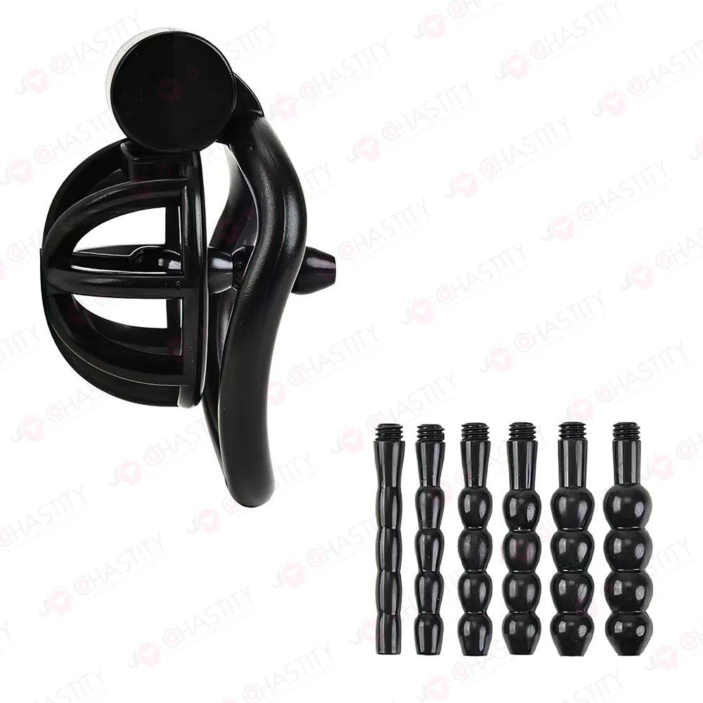 Compact Chastity Device With Urethral Plug Kit - Image 2