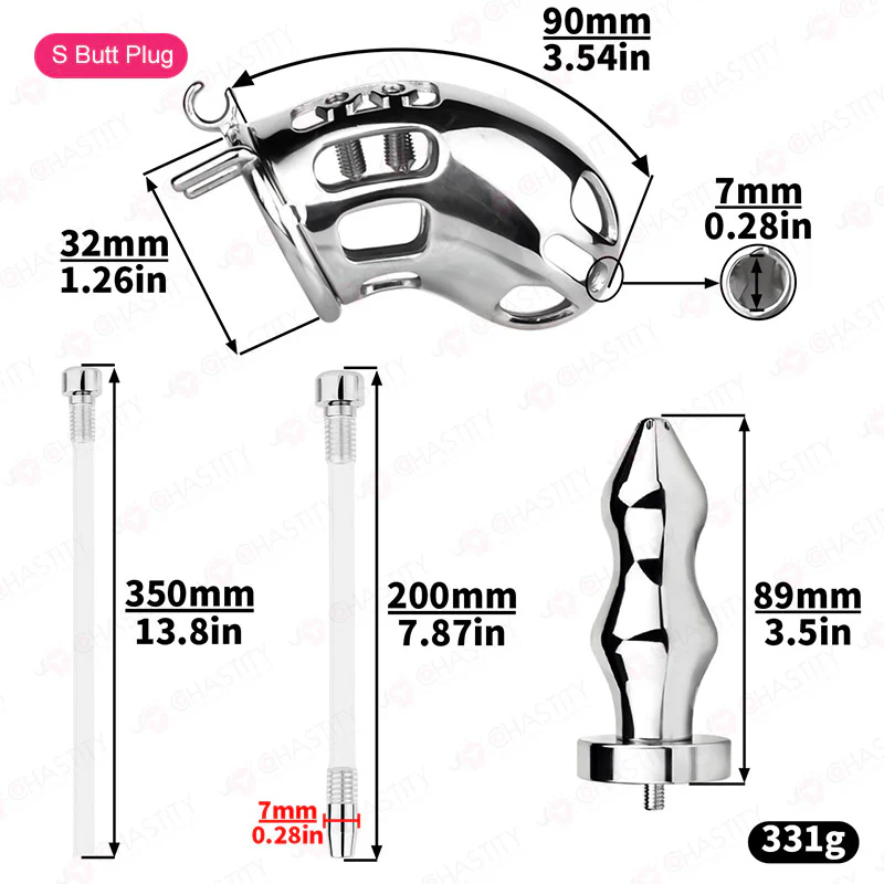 Cruel Male Chastity Device (With Anal Plug) - Image 3
