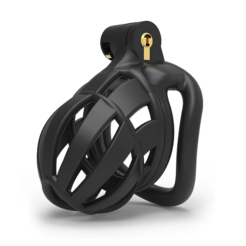 Detained Black Restrictive Chastity Cage - Image 4