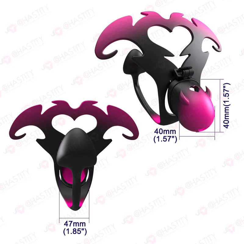Devil's Heart Resin Anal Chastity Belt - Image 3
