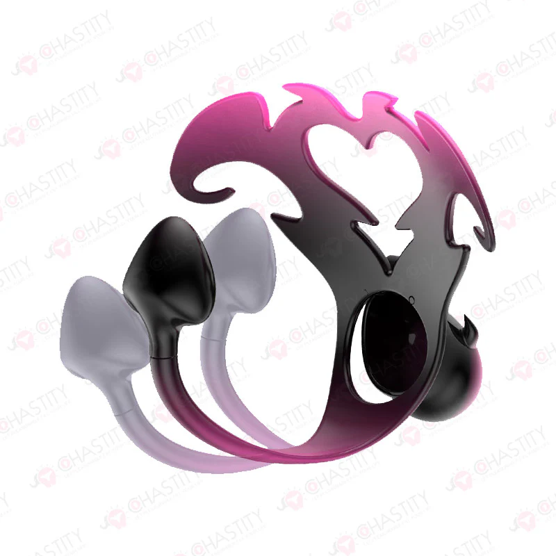 Devil's Heart Resin Anal Chastity Belt - Image 9