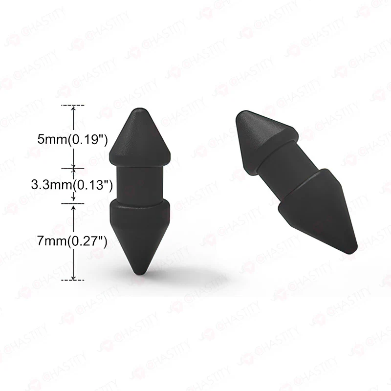 Diamond Chastity Cage With Silicone Spikes - Image 5