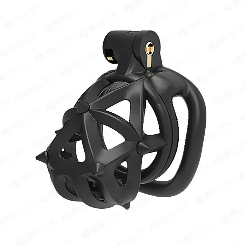 Diamond Chastity Cage With Silicone Spikes - Image 6