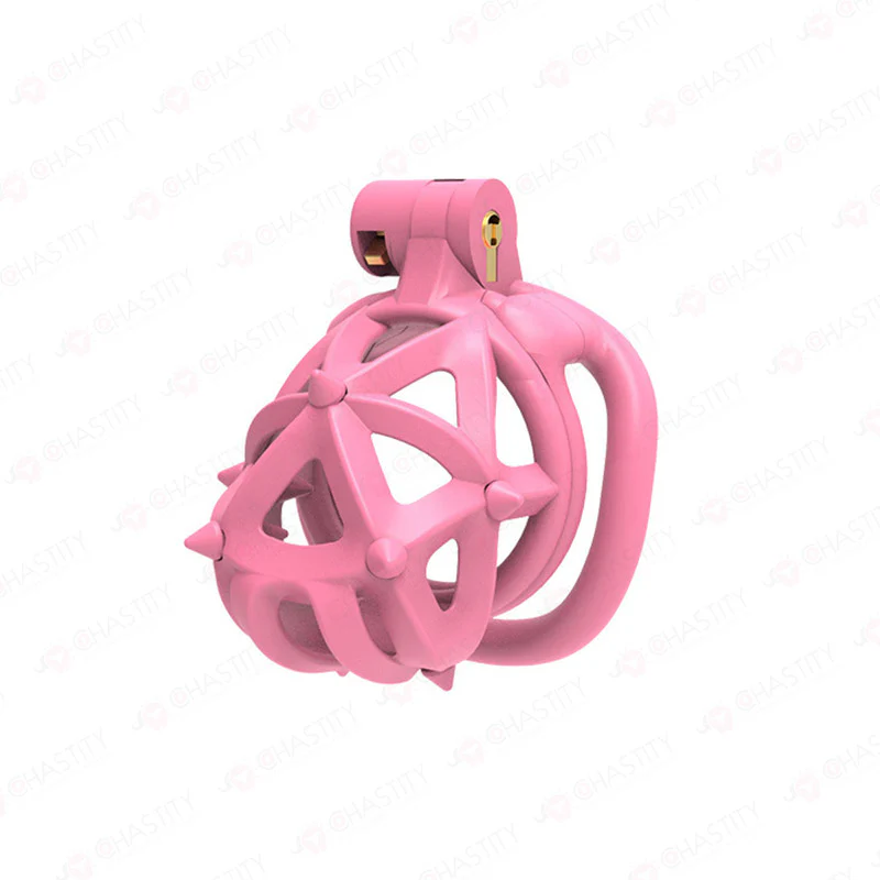 Diamond Chastity Cage With Silicone Spikes - Image 8