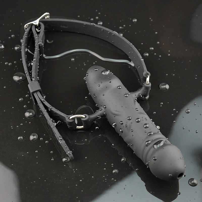 Double BDSM Silicone Penis Gag - Image 4