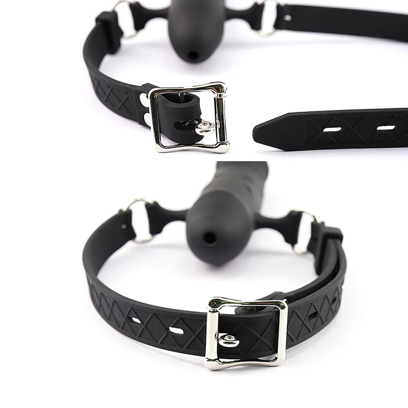 Double BDSM Silicone Penis Gag - Image 5