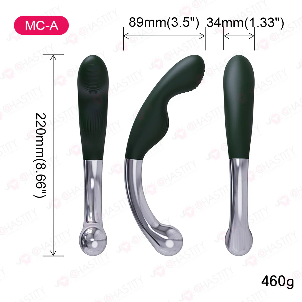 Silicone & Metal Double Sided Butt Plug - Image 4