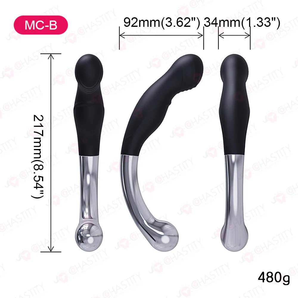 Silicone & Metal Double Sided Butt Plug - Image 5