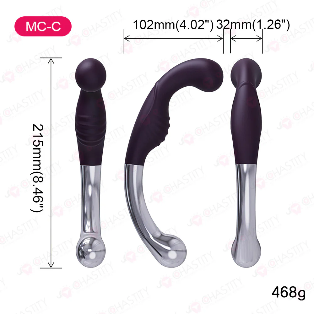 Silicone & Metal Double Sided Butt Plug - Image 6