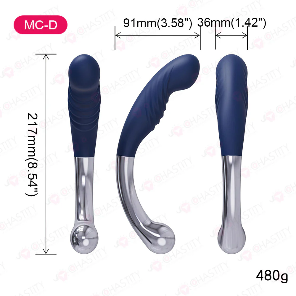Silicone & Metal Double Sided Butt Plug - Image 7