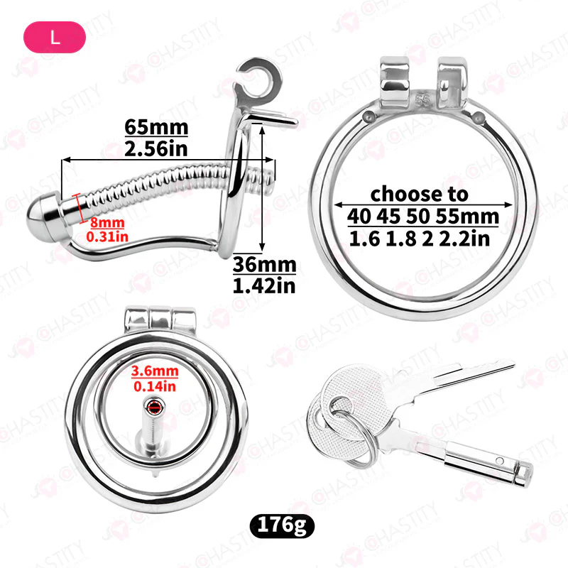 Escape Proof Chastity Cage (Urethral Insert) - Image 6