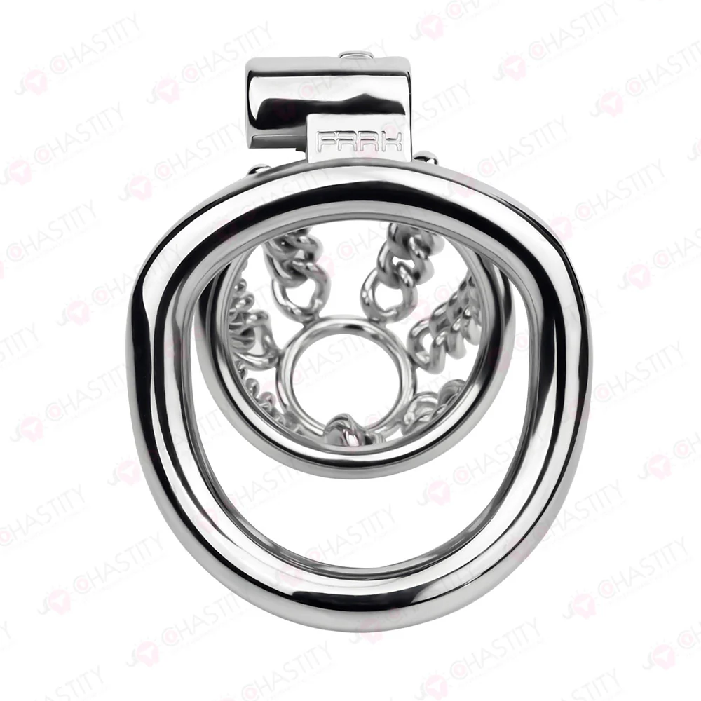 Fixed Steel Link Chastity Cage - Image 5