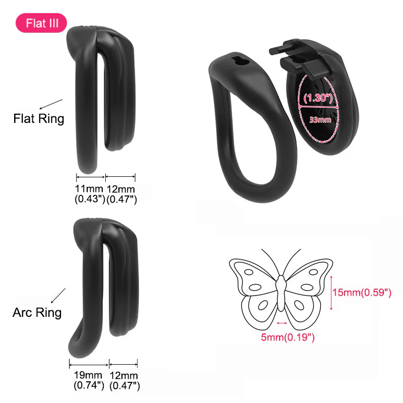 Flat Cock Chastity Cage Pro - Image 6