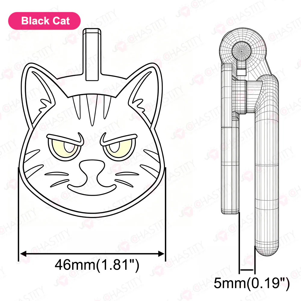 Flat Kitty Pet Chastity Cage New Design - Image 3