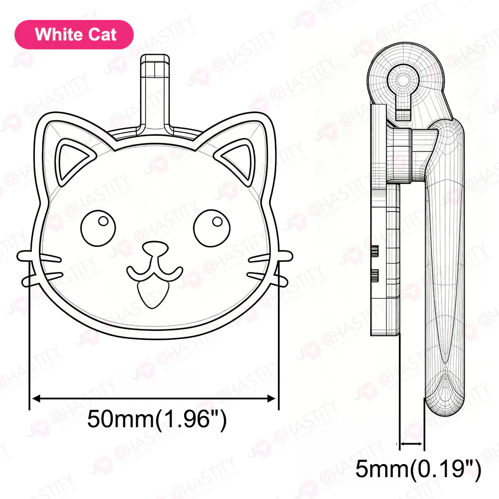 Flat Kitty Pet Chastity Cage New Design - Image 4
