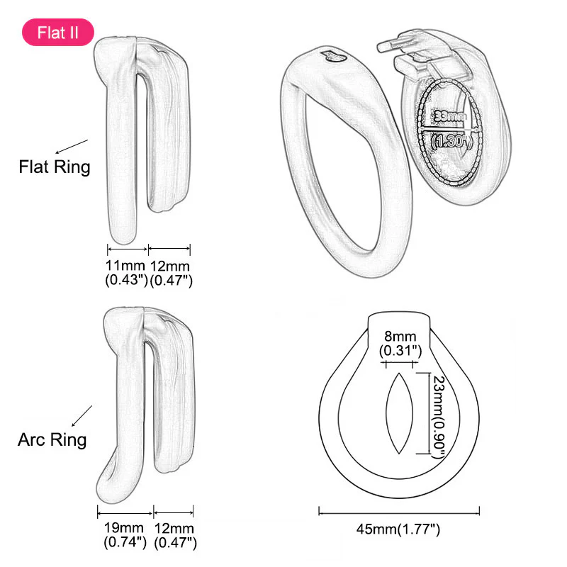 Flat Pink Chastity Lock - Image 5