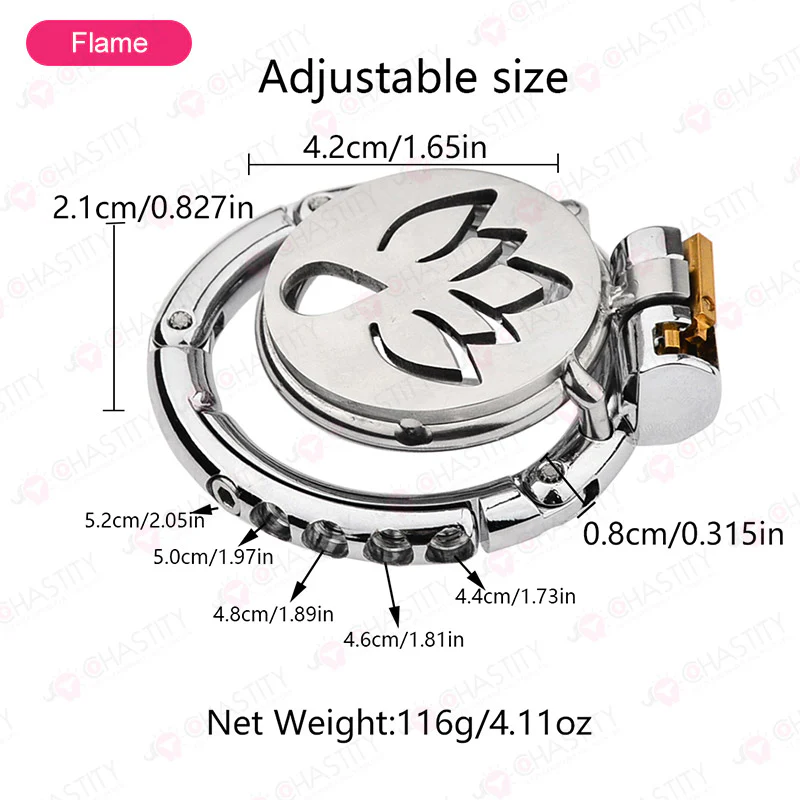 Flat Series - Adjustable Chastity Base Ring - Image 12