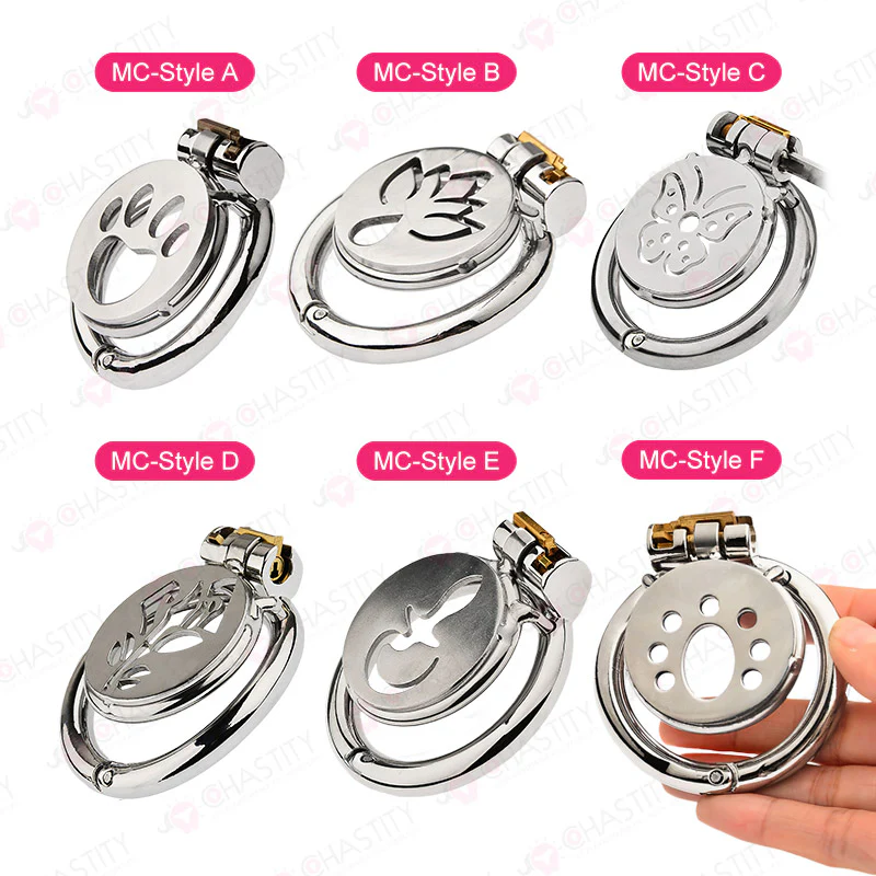Flat Stainless Steel Chastity Lock (Hinge Ring) - Image 3