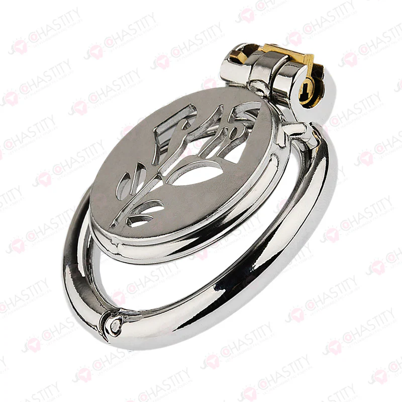 Flat Stainless Steel Chastity Lock (Hinge Ring) - Image 8
