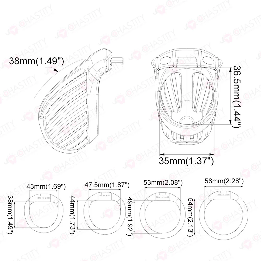 Comfortable Standard Friendly Chastity Cage - Image 4