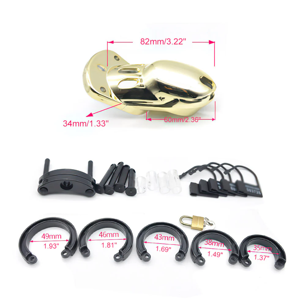 Golden Chastity Cage - Image 4