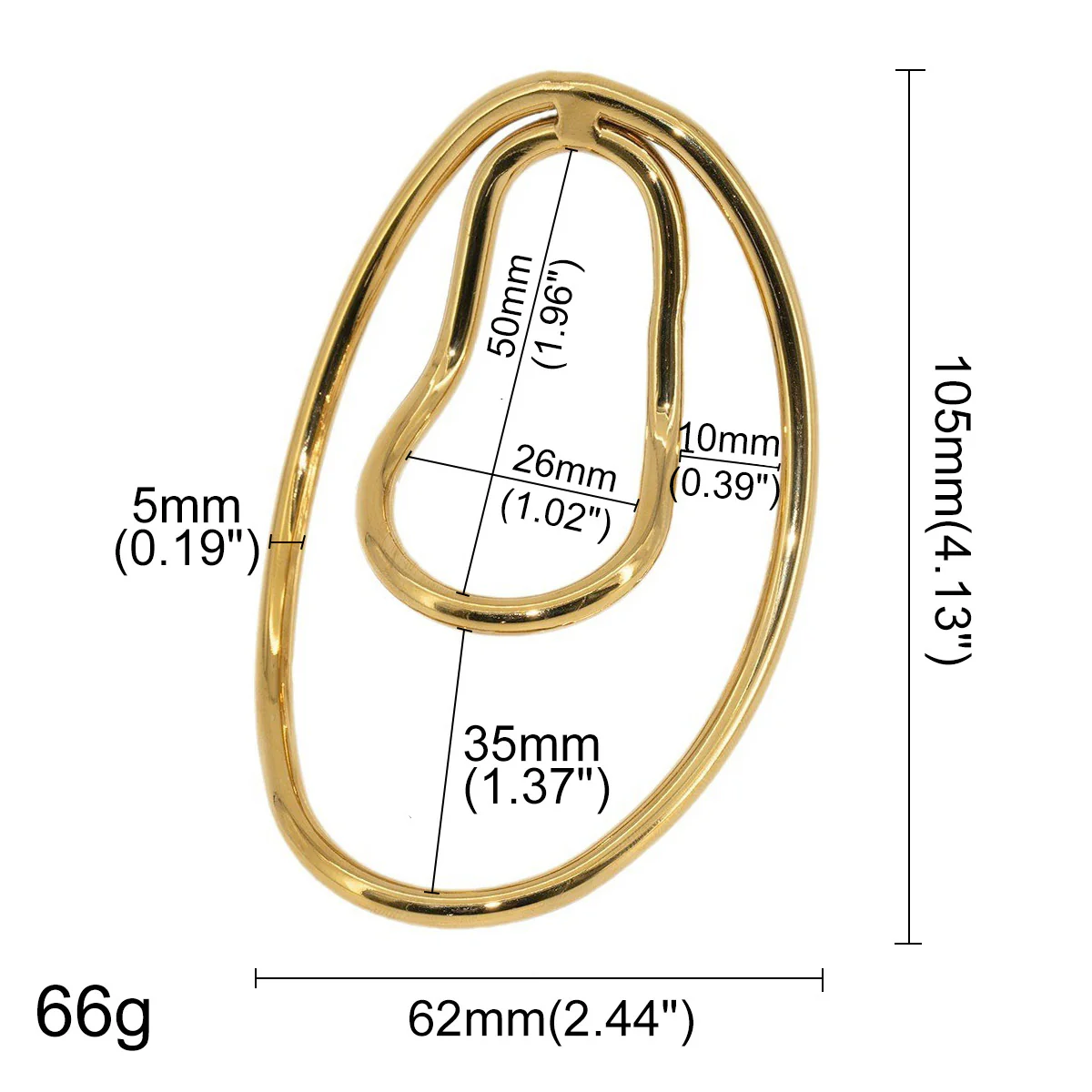 Golden Metal Male Chastity Clips - Image 3