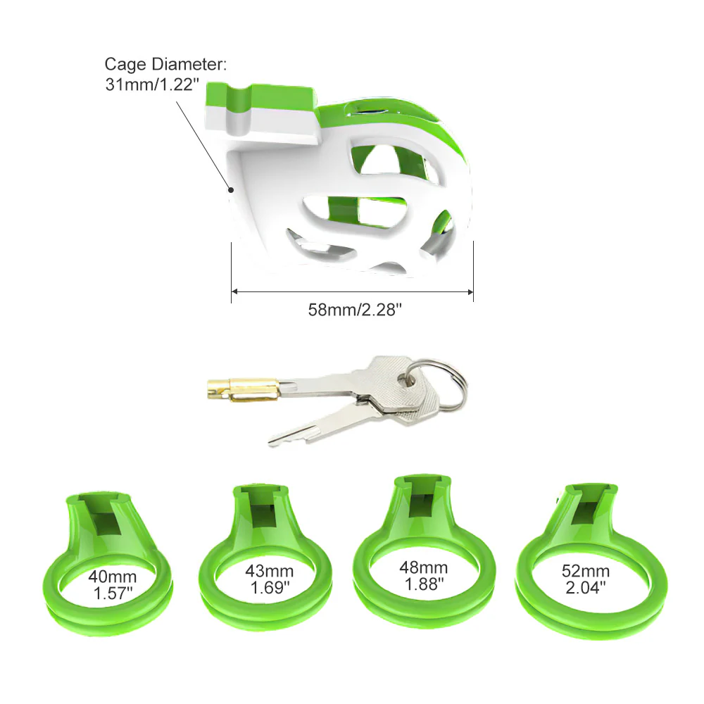 Green Chastity Cage - Image 4