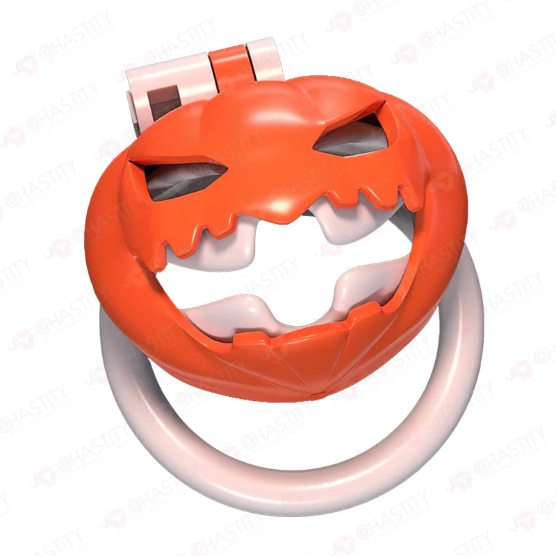 Halloween Jack-o'-lantern Chastity Cage - Image 5