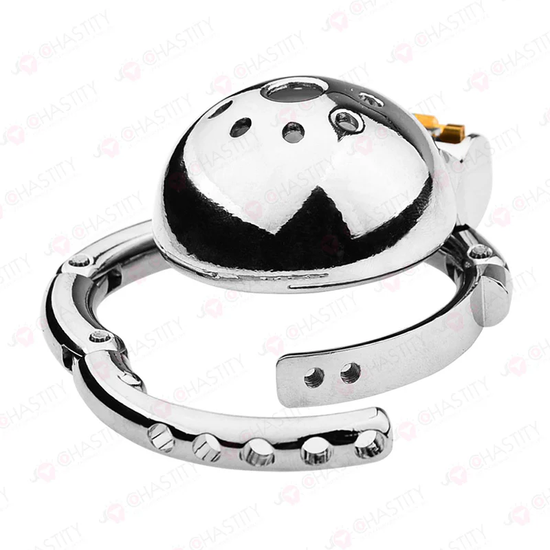 Helmet Chastity Cage With Adjustable Penis Ring - Image 6