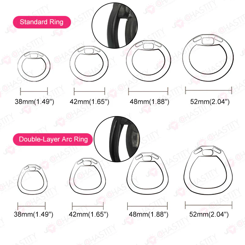 Hidden Lock Core Soft Rubber Chastity Cage - Image 5
