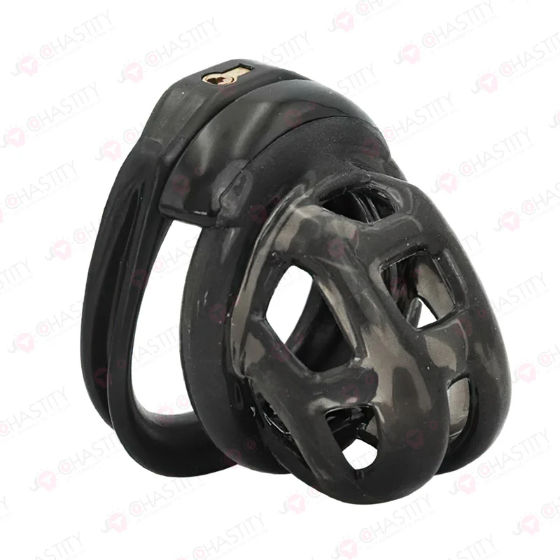 Hidden Lock Core Soft Rubber Chastity Cage - Image 6