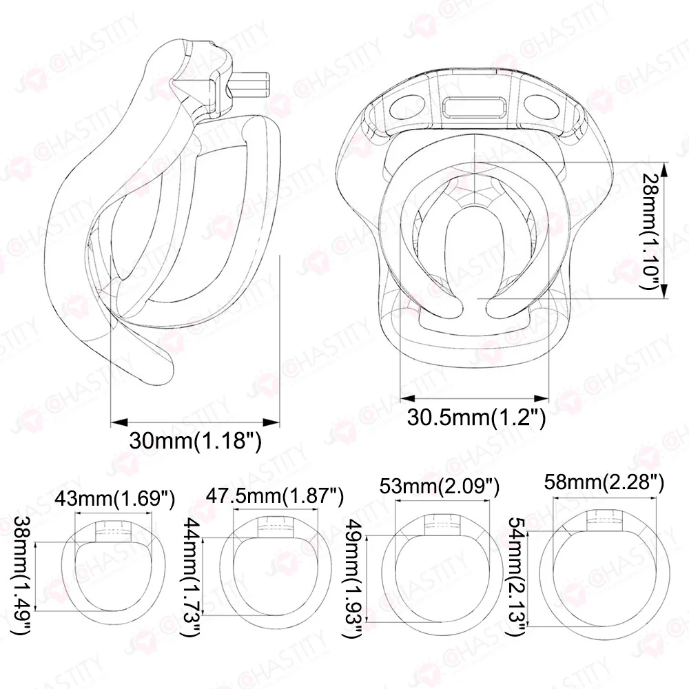 Two-Layer Impact-Resistant Inescapable Chastity Device - Image 4