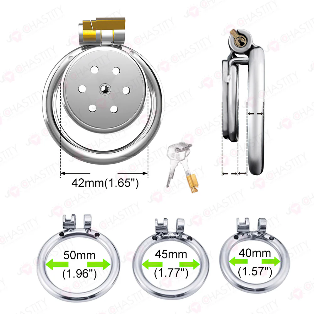 Metal Assembly Infinitely Extendable Chastity Cage (Flat & Inverted) - Image 3