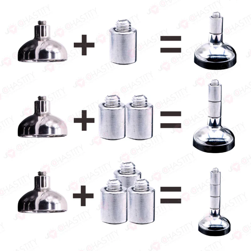 Metal Assembly Infinitely Extendable Chastity Cage (Flat & Inverted) - Image 4