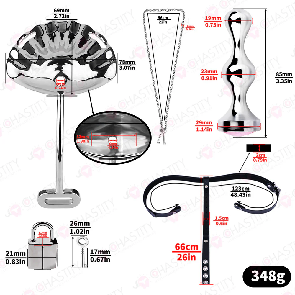 Wearable Sissy Metal Shell Invisible Chastity Cage - Image 3