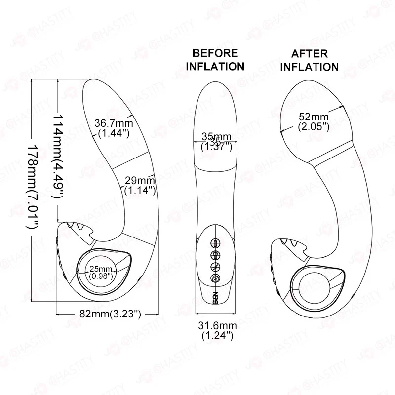 JEUSN Prostate Orgasm Vibrator ( Inflatable ) - Image 4