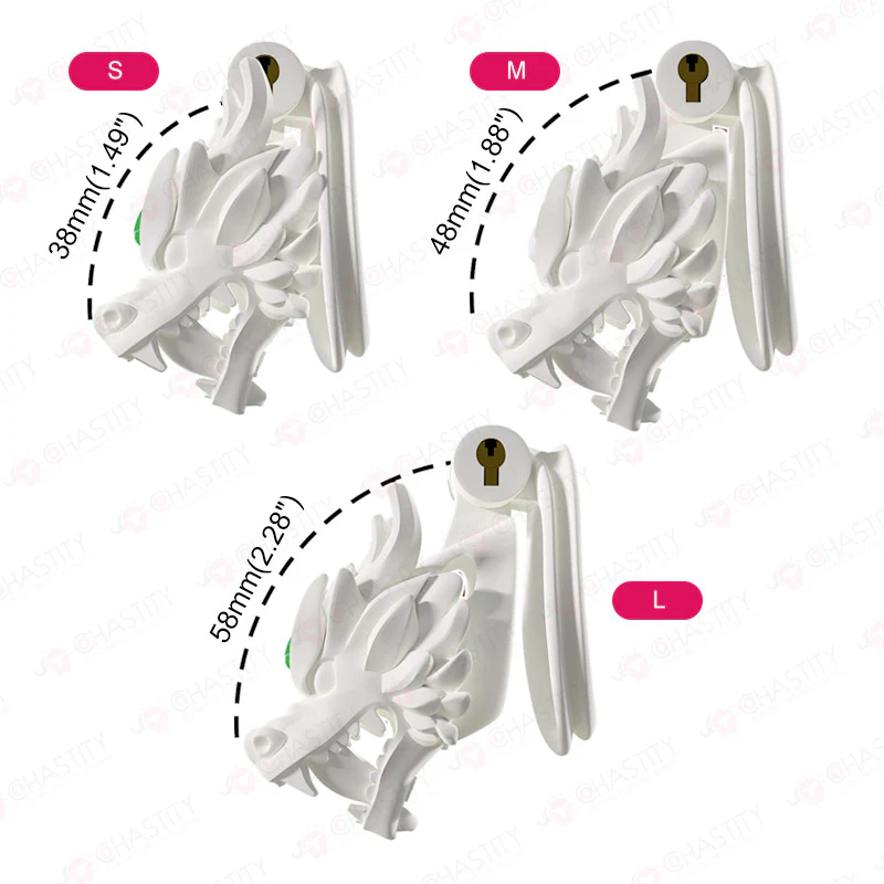 Jewelry Chastity Cage (Dragon With Bell) - Image 3