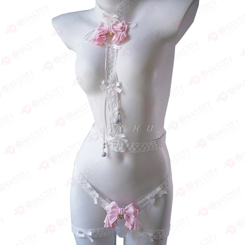Lace Belt Kit For Sissy Chastity - Image 8