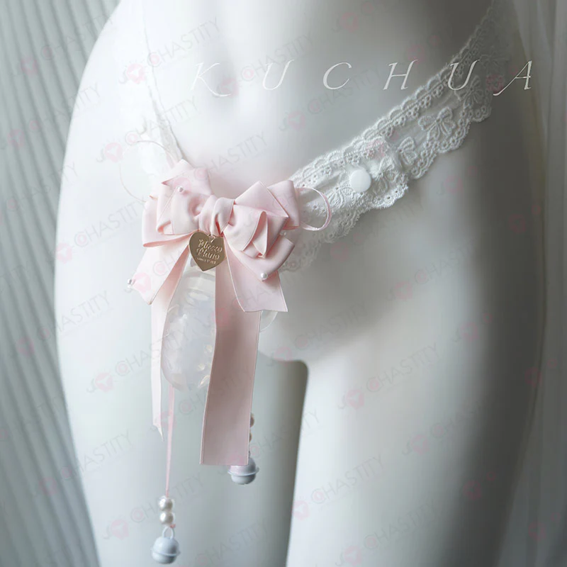 Lace Sissy Chastity Cage Harness - Image 5