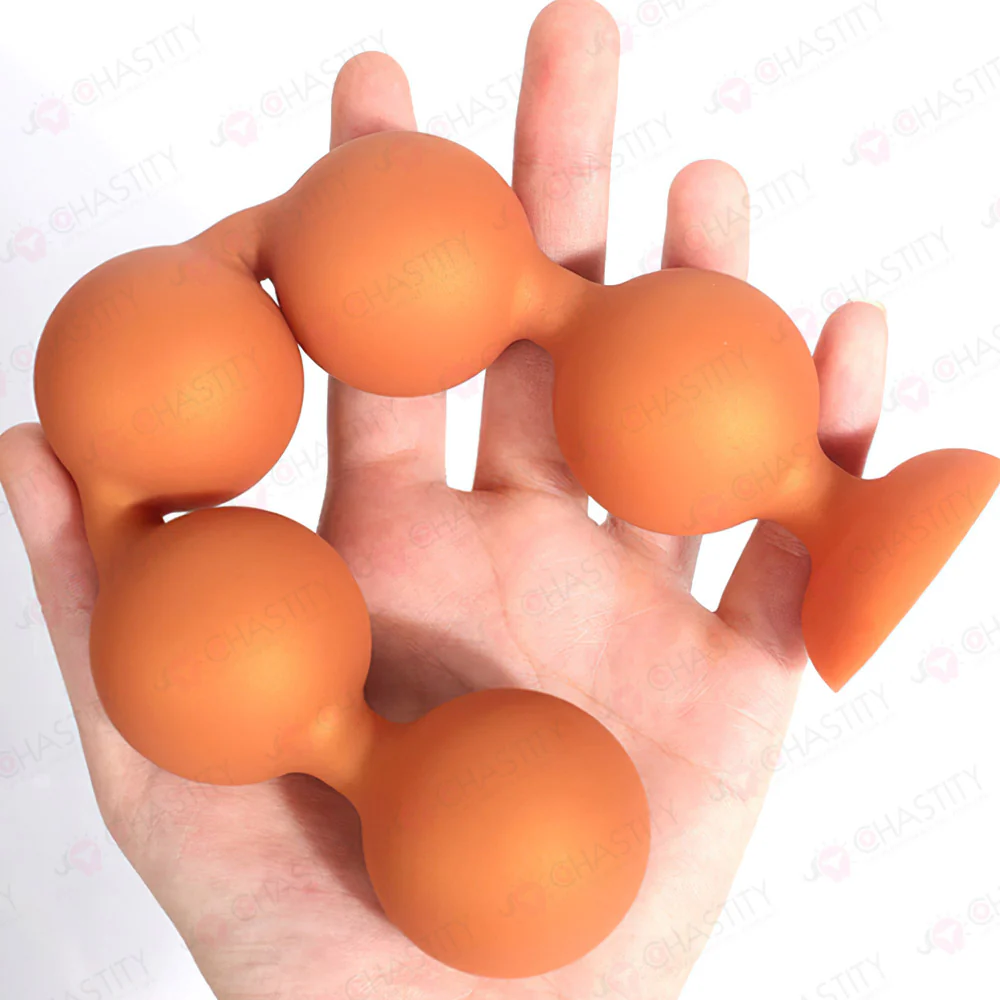 Large Soft Anal Bead Plug - Image 3