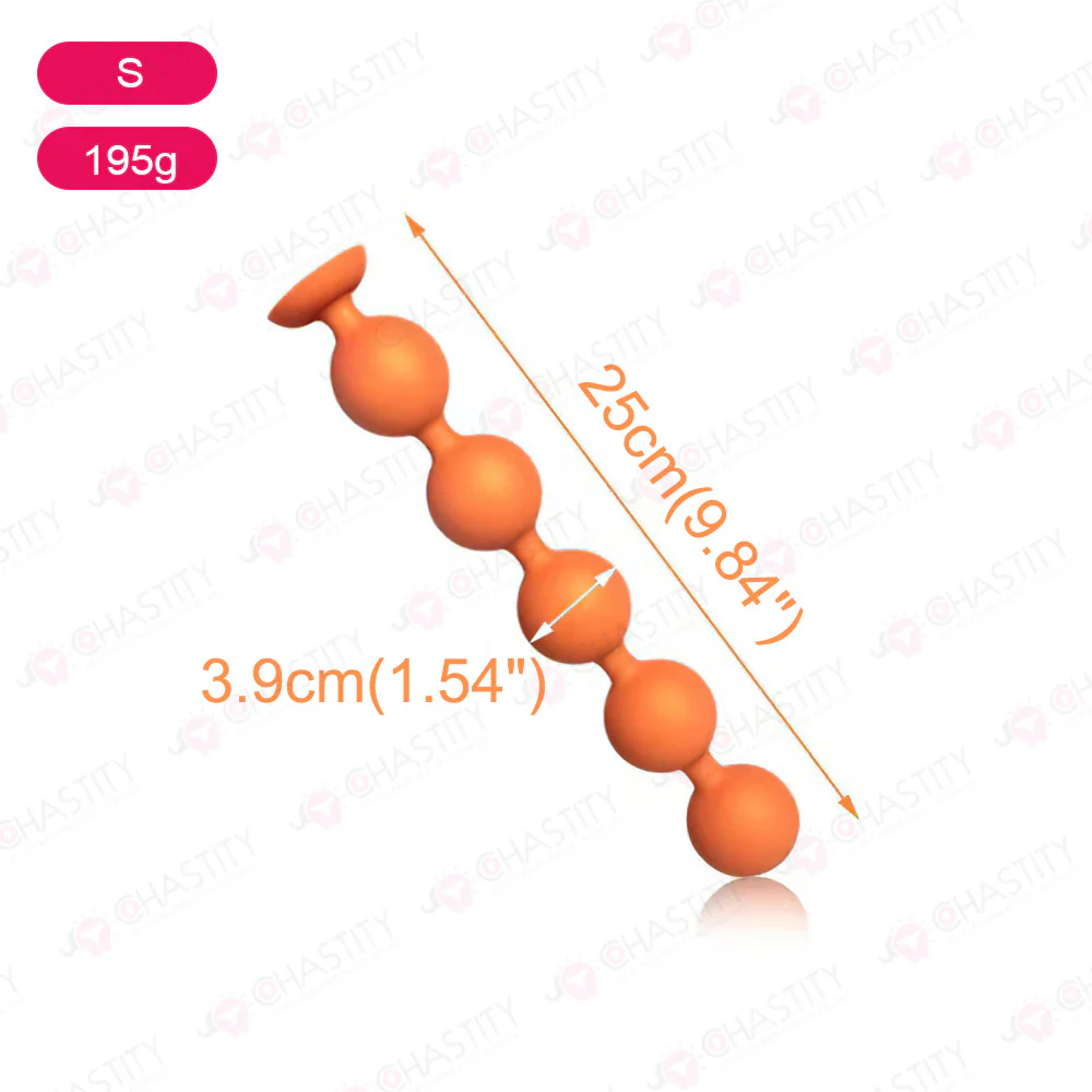 Large Soft Anal Bead Plug - Image 4
