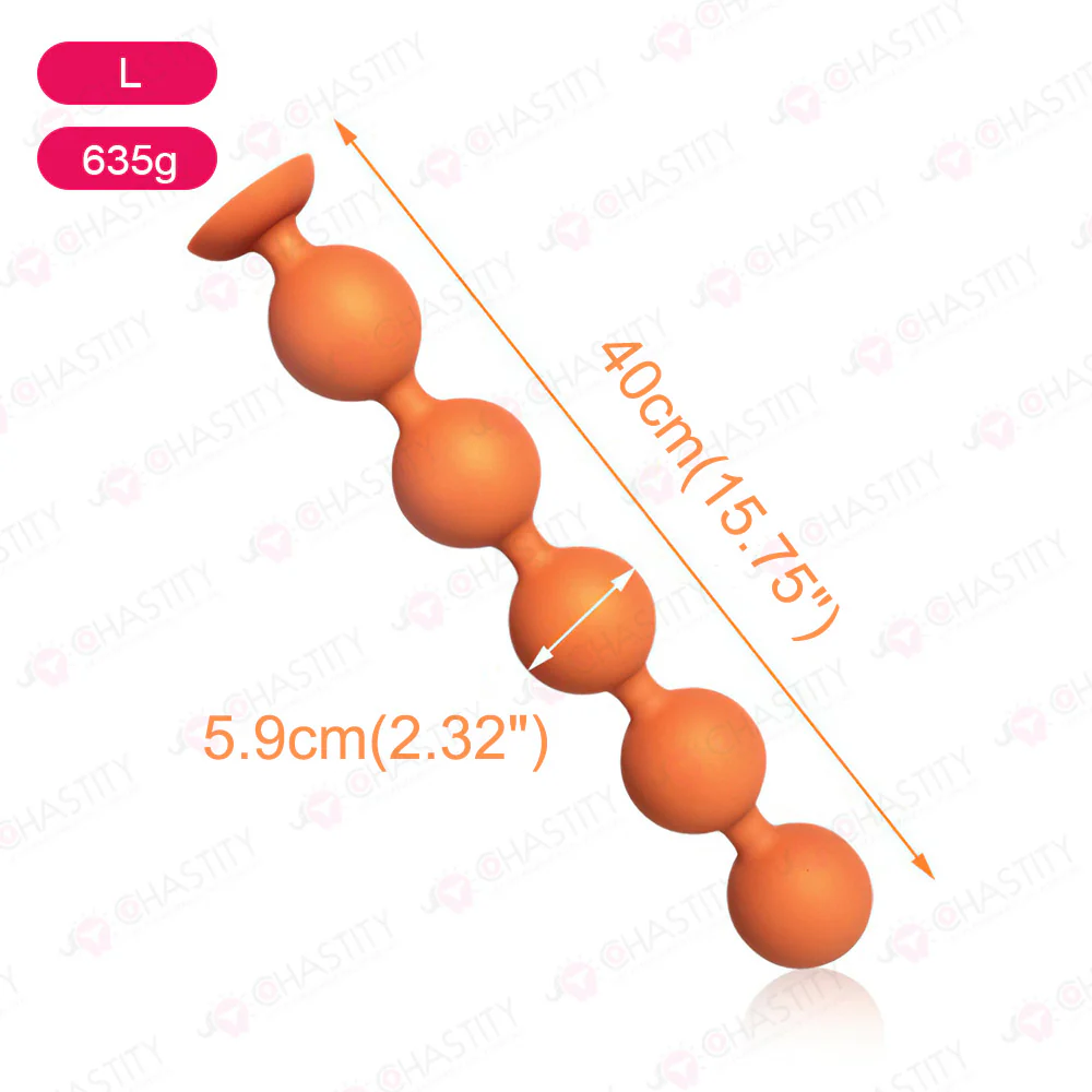 Large Soft Anal Bead Plug - Image 6