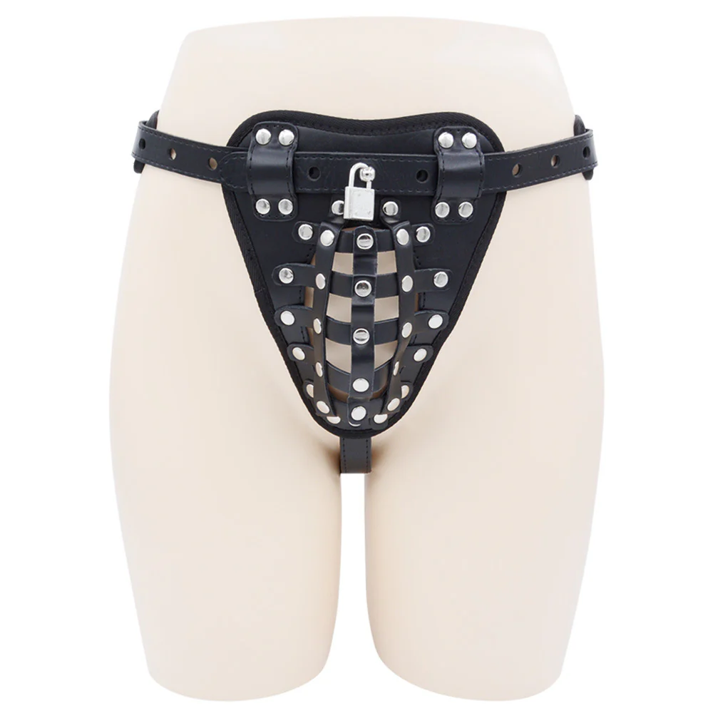 Leather Male Chastity Belt - Image 3