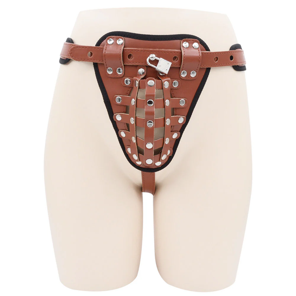 Leather Male Chastity Belt - Image 6