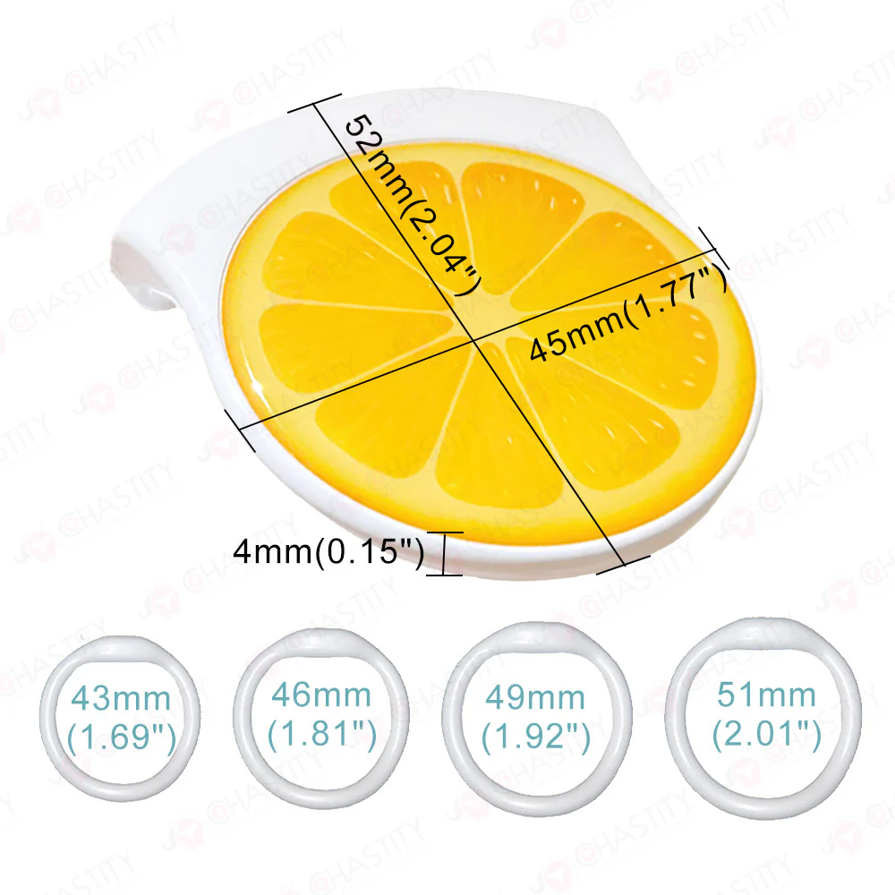 Flat Fruit Series - Lemon No Peeing In Chastity - Image 3