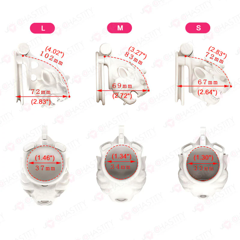 Lion Chastity Cage With Bell - Image 3